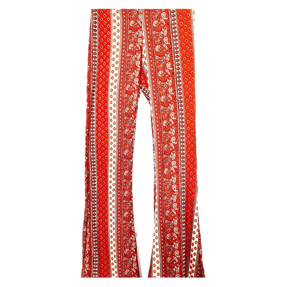 Paisley Print Flare Pants